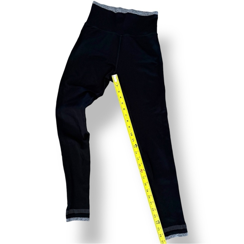 Athleta Andes Tight High Rise Leggings Black Size S Ribbed Warm Reflective - Picture 5 of 9